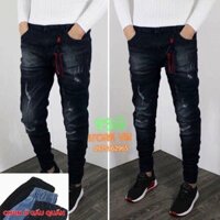 QUẦN JEAN NAM ĐEN MỜ XƯỚC NHẸ CAO CẤP