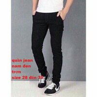 Quần jean nam đen trơn có size đại
