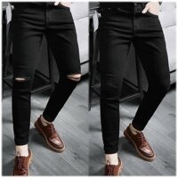 QUẦN JEAN NAM ĐEN TRƠN PHONG CÁCH TRẺ TRUNG, DỄ PHỐI ĐỒ KIỂU DÁNG SLIMFIT MÃ QJD08 Menswear