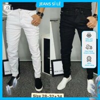 Quần jean nam hai mẫu mới k trắng đen