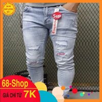 Quần Jean Nam Hàn Quốc Cao Cấp 💞MUA 1 TẶNG 1💞 Thời Trang Dạo Phố Vải Co Giãn Giống Hình 💖FREE SHIP💖