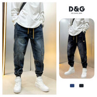 Quần Jean Nam Jogger Dáng Baggy Quần Bò Cạp Chun Ống Bo Mặc Co Giãn Thoải Mái [ BGJ - 084 ]