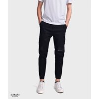 Quần jean nam jogger Routine phối khóa đầu gối