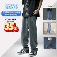 Quần jean nam KONOTN ống suông rộng vải bò QJ7