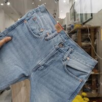 Quần jean nam LV 505 chất vải không co giãn, form đứng ốnng suông dày dặn màu cơ bản