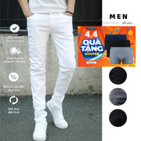 Quần Jean Nam Màu Trắng Ôm Chân Tôn Dáng, Phong Cách Trẻ Trung Lịch Lãm MEN STORES