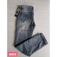 Quần jean nam màu xám trơn không rách AW 30 chất bò cao cấp co dãn 4 chiều, rin lưng cúc thích hợp đi chơi đi làm