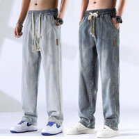 Quần jean nam ống rộng đường phố thẳng của Mỹ