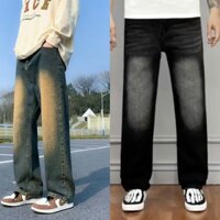 Quần Jean Nam ống suông boy phố quần bò nam ống rộng