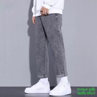 Quần jean nam ống suông dáng baggy,quần bò nam trơn BASIC,phong cách hàn quốc xu hướng 2024