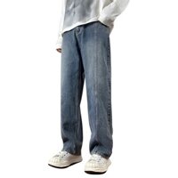 Quần jean nam ống suông lưng thun tôn dáng và tiện lợi [ AJ02 ]