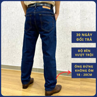 Quần jean nam ống suông túi chéo, quần jean nam trung niên túi chéo cao cấp