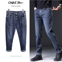 Quần Jean Nam ống xắn CHINZ Chất Bò dáng Slimfit Hàn Quốc J1006