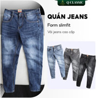 Quần Jean Nam Q Classic Form Slimfit Chất Jeans Cao Cấp 7 Màu Thời Thượng Nam Tính