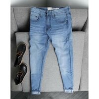 Quần Jean nam Quảng Châu màu xanh bền đẹp cực chất form chuẩn J002