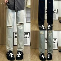 Quần Jean Nam Rách Gối Cá Tính – Phong Cách Streetwear, Chất Liệu Cao Cấp