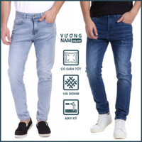 Quần jean nam rách gối dài co giãn đẹp cao cấp form ôm slim VNO91