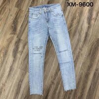 Quần Jean Nam Rách Gối mã 9600