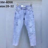 Quần Jean Nam Rách Gối Mã 4056