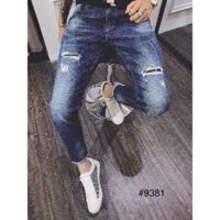 Quần jean nam rách ít đẹp