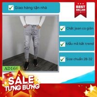 Quần Jean Nam Rách Jogger Phong Cách Soái Ca Mẫu Mới AD166 - Hàng nhập khẩu