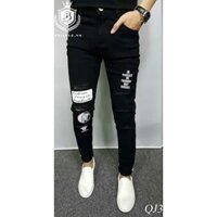 quần jean nam rách SALE 50%,  chất liệu thun co dãn, không phai màu khi giặt, HÌNH THẬT SHOP TỰ CHỤP