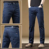 Quần Jean Nam Suông Quần Bò Nam Ống Đứng Cotton Không Co Giãn Mềm Mịn Form Chuẩn