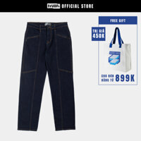 Quần jean nam thun co giãn quần jean biker chạy xe NUEN REGER 2 màu đen denim