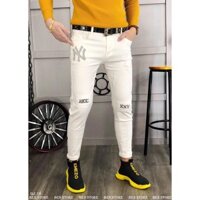 Quần jean nam trắng phong cách hàn quốc
