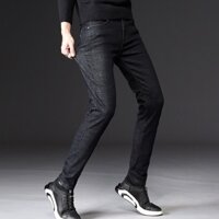 Quần JEAN Nam trơn Màu Xám chuột Đậm Chất Liệu Denim Co Giãn Với Form Dáng Vừa Chuẩn Hàng cao cấp chất vải đẹp