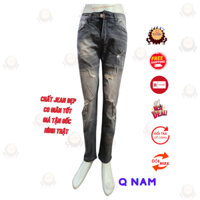 Quần jean nam trơn và rách cao cấp 836 - 1234 không xù lông, không ra màu, chất giãn tốt, quần bò nam thời trang