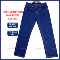 Quần jean nam trung niên ống suông, quần bò trung niên nam ống suông bigsize