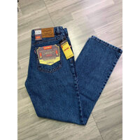 Quần Jean Nam Trung Niên trung ống suông chất k co giãn hàng đẹp, ống rộng 19cm
