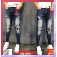 Quần Jean Nam Uy Tín Co Giãn Không Phai Màu,quần jean nam trơn,quần jean nam rách gối đen,quần jean rách gối màu xanh