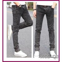 Quần jean nam XÁM TRƠN cực chuẩn cao cấp  không xù lông, không ra màu, chất giãn tốt xam-G2-1
