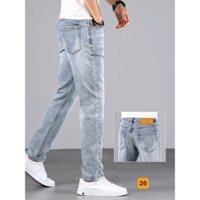 QUẦN JEAN NAM XANH BẠC CÀO XƯỚC NHẸ MẪU MỚI QUẦN BÒ JEAN NAM 74C
