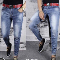 QUẦN JEAN NAM XANH NHẠT TRƠN KIỂU H3.252