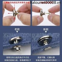 Quần Jean Nâng Cấp Nẹp-Waist Nút Nail-Free Có Thể Tháo Rời Nút Quần Jean Eo Để Điều Chỉnh Nhỏ Dụng Cụ Tiện Dụng