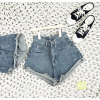 Quần jean ngắn lật lai