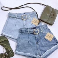 Quần jean ngắn lưng cao