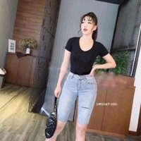 QUẦN JEAN NGỐ LỬNG NỮ RÁCH,