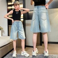 Quần jean ngố mài cho bé gái size đại BEESHOP H25068