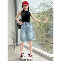 QUẦN JEAN NGỐ TIM CHO BÉ GÁI - CHẤT JEAN MỀM MẠI