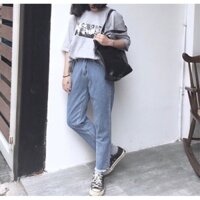 Quần jean nữ BAGGY TUA LAI màu xanh nhạt 4.18b-3