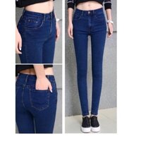 Quần jean nữ DÀI XANH (2DA) LƯNG CAO CHẤT GIÃN TỐT XT2DA-11