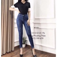 Quần Jean Nữ Lưng Cao Chất Liệu Đẹp ST107