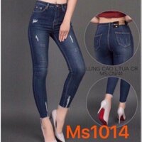 Quần Jean Nữ Lưng Cao Chất Liệu Đẹp ST1014