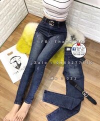 Quần Jean Nữ Lưng Cao Co Giãn Thời Trang Cao Cấp MIUHUGOShop MH 021