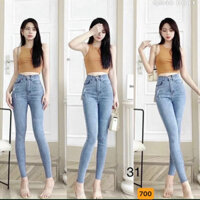 Quần Jean Nữ Lưng Cao, Quần Bò Nữ Co Giãn mẫu mới ôm dáng siêu đẹp thời trang Lady Fashion - MQ700