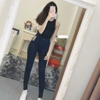 Quần jean nữ  lưng cao topshop skinny 4456qd